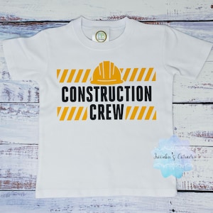 Boy birthday Construction Shirt, Construction shirt for a brother or sister