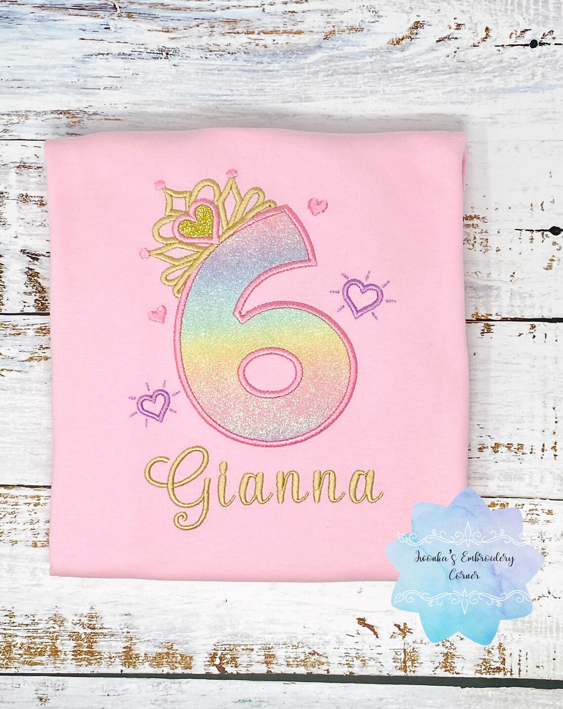 6. Geburtstag Shirt für Mädchen Prinzessin Geburtstag Shirt Etsy