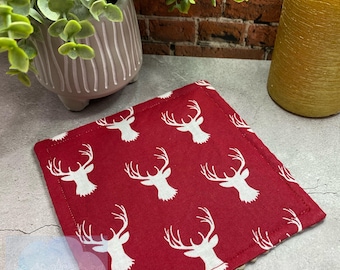 Deer, Stag Rubber Jar Opener Gripper, Jar Lid Opener, Fabric Jar Openers for Seniors, Jar Openers Handmade, Jar Gripper, Country kitchen
