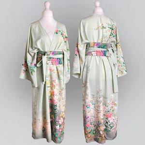 TADO】LUZ KIMONO GOWN DRESS Silk Edwardian Kimono Gown. Robe