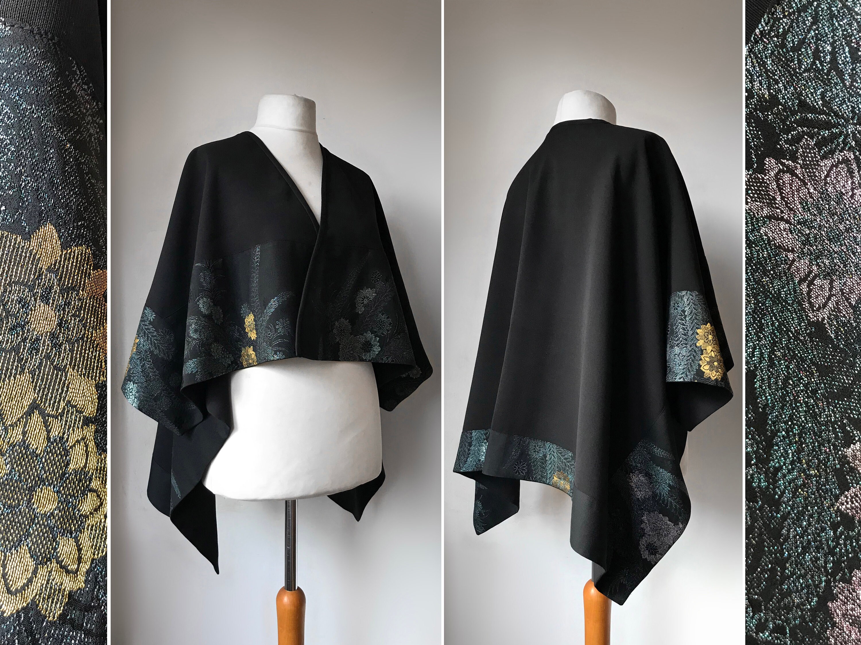 black cape jacket uk