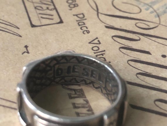 ORIGINAL DIESEL 925 Sterling Silver Ring - Etsy Norway