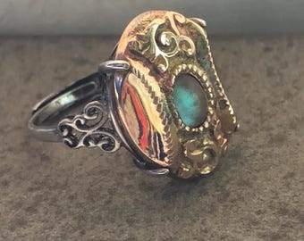 Antique 1800s Victorian Rolled Gold Ornament SAPHIRET サフィレット