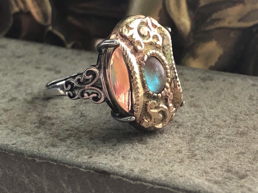 Antique 1800s Victorian Rolled Gold Ornament SAPHIRET サフィレット