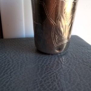 1910's Antique 84 Russian silver cup image 3