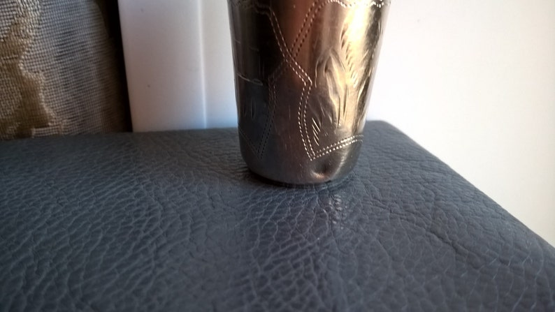 1910's Antique 84 Russian silver cup image 3