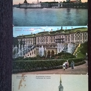 3 x 1900&#39;s Old Postcards Russia Saint Petersburg