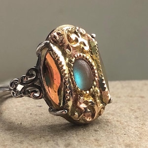 Antique Saphiret Glass Jewelry - Etsy