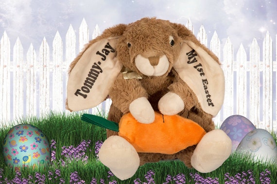 personalised easter bunny soft toy