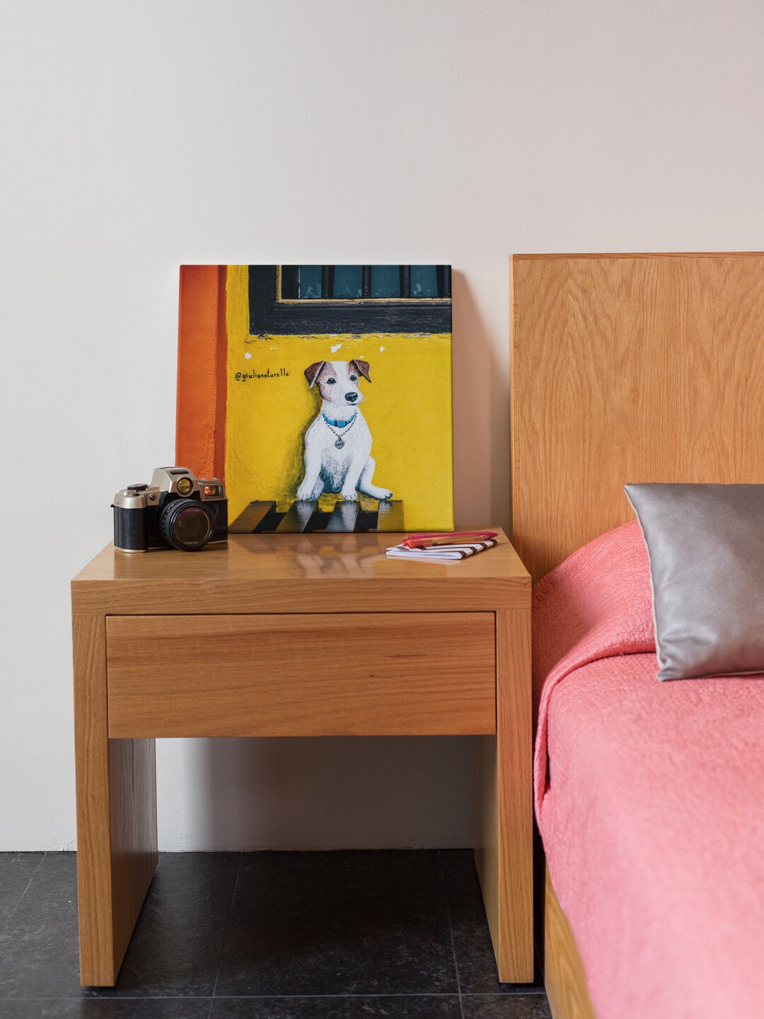 Dog Print on Canvas Dog Street Art Canvas Print Street Art Etsy