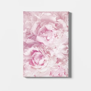 Pink Peonies Print On Canvas, Pink Peony Close Up Wall Art,  Flower Wall Art, Print On Canvas, Picture For Home, Home Decor, Floral Wall Art