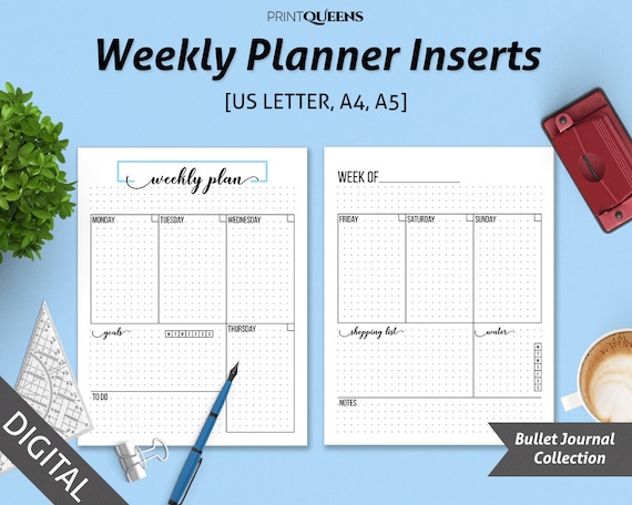 Week On Two Pages Weekly Planner Notebook Weekly Planner Week On Two Pages Weekly Planner Notebook Weekly Planner