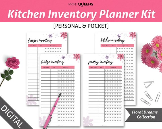 Kitchen Inventory Fridge Inventory Freezer Inventory Pantry