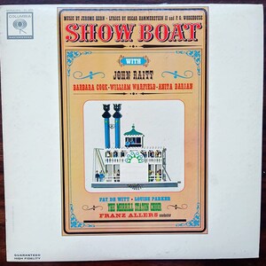 Show Boat LP, Superb! Vintage Vinyl Record Album John Raitt, Barbara Cook, William Warfield. Orig Sleeve! Broadway Gift Musical Theatre Gift