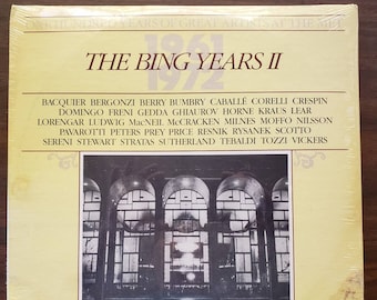 SEALED Metropolitan Opera Luxe 2-LP set 100 Years of Great Artists at the Met, The Bing Years. Historic Vintage Vinyl Record Album Book