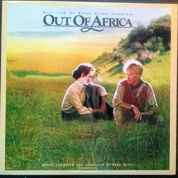 Out of Africa LP, Gorgeous! Vintage Vinyl Record Album of Oscar-Winning 80s Movie Soundtrack By John Barry. FIne Condition, Hollywood Gift!