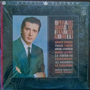 Franco Corelli LP, Superb! 60s Vintage Vinyl Record Album Italian Arias Orig Shrink Sleeve Booklet! Elegant Classical Music Gift, Opera Gift