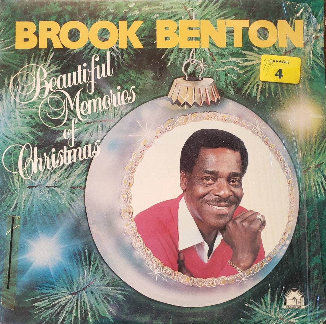 Brook Benton Christmas LP, Beautiful, Original Shrink 80s Vintage Vinyl