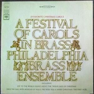 Philadelphia Brass Christmas LP, Superb! 60s Vintage Vinyl Record Album Festival of Carols in Brass. Classical music gift, Christmas gift!