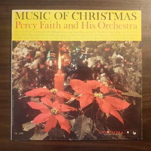 Percy Faith Christmas LP: Vintage 1959 Vinyl Record Album