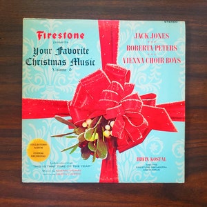 Firestone 60s Christmas LP, Beautiful! Vintage Vinyl Record Album Vol. 6 Vienna Choir Boys Jack Jones Roberta Peters. Nostalgia Family Gift