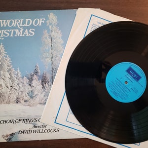 60s British Christmas LP, Orig Sleeve! Vintage Vinyl Record Album King's College Cambridge. God Rest Ye Merry Gentlemen, I Saw Three Ships!