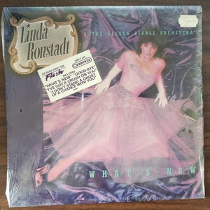Linda Ronstadt What&#39;s New LP, Original Shrink, Sleeve! Hit 1980s Vintage Vinyl Record Album Nelson Riddle Standards. Musical Time Capsule!