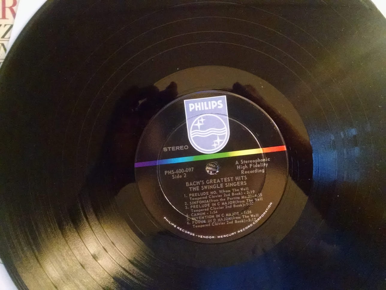 Swingle Singers Bach Greatest Hits LP, Superb! Grammy