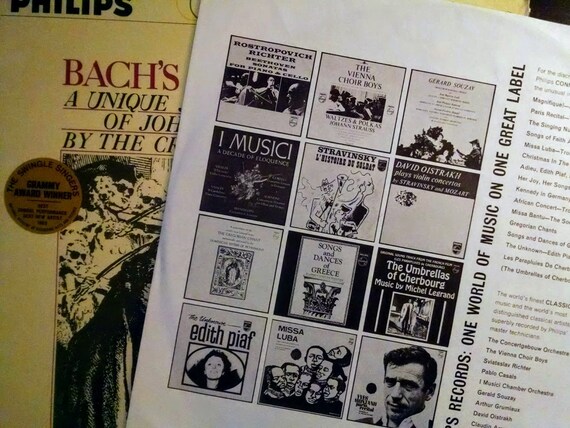 Swingle Singers Bach Greatest Hits LP, Superb! Grammy