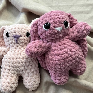 Crochet Mini Bunny Plushie–Soft, Cuddly, and Perfect for Little Hands- Handmade Stuffed Bunny- Crochet Stuffed Animal- Nursery Decor