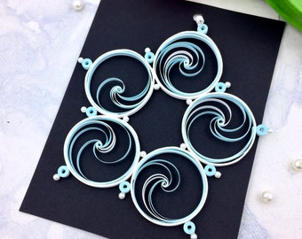 Modern Christmas decorations, Unique Christmas tree ornaments, Employee Christmas gifts, Paper quilling art, Unique christmas bauble