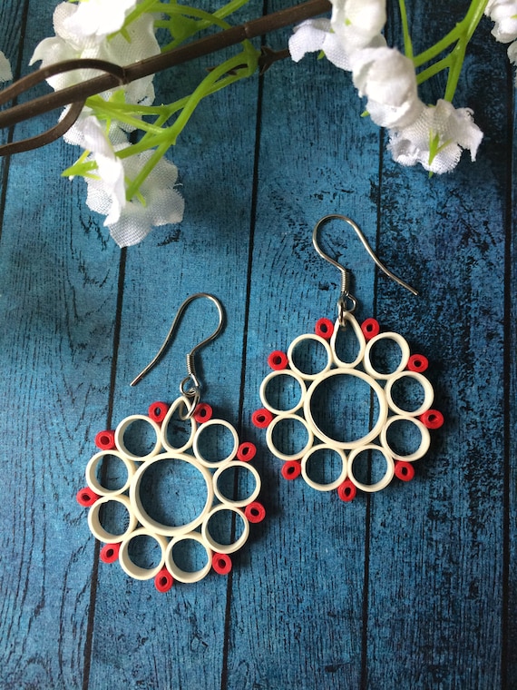 Buy Combo of 2 Multicolour Floral Design Handmade Paper Quilling Earrings  for Women & Girls Online at Low Prices in India - Paytmmall.com