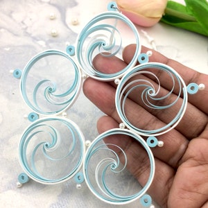 Modern Christmas decorations, Unique Christmas tree ornaments, Employee Christmas gifts, Paper quilling art, Unique christmas bauble image 6