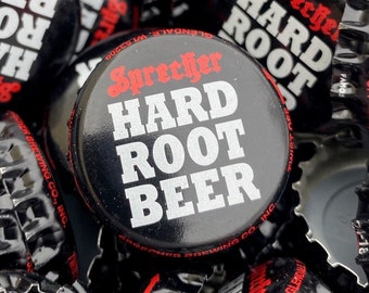 100 Sprecher Hard Root Beer Bottle Caps - No Dents, Craft Supplies