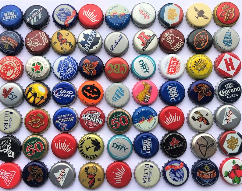 Beer Bottle Caps assorted NO DENTS Beer Bottle Caps Etsy