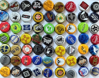 25 ((Assorted)) NO DENTS Beer Bottle Caps, Bottle Cap Lot for Craft Supplies, Beer Bottle Cap Assortment, Bar Cap Top, Bottle Cap Mix