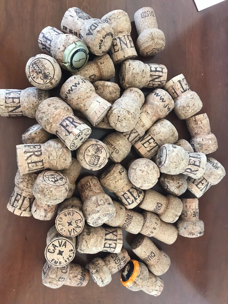 100 Recycled Champagne Corks Champagne Corks for Projects Etsy