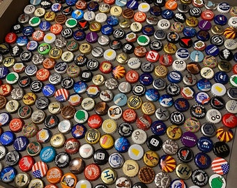 Lot of 250 Beer Bottle Caps for Crafts Most Have Some Dents and