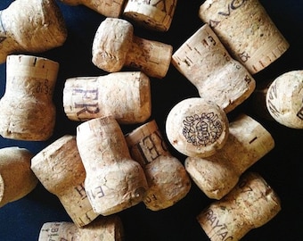 50 Recycled Champagne Corks, Craft Projects, Wedding Decor