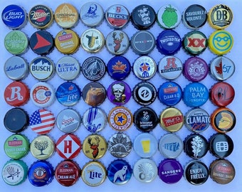 50 tapas de botellas de cerveza [[ÚNICAS, SURTIDAS}], gran valor, colores divertidos