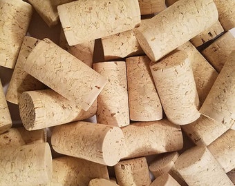 50 Recycled Blank Wine Corks, Upcycled Craft Supply