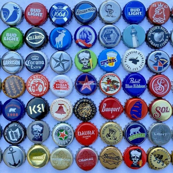 Beer Bottle Caps Etsy