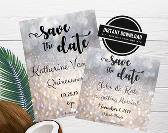 Birthday Save Date Etsy Birthday Save Date Etsy