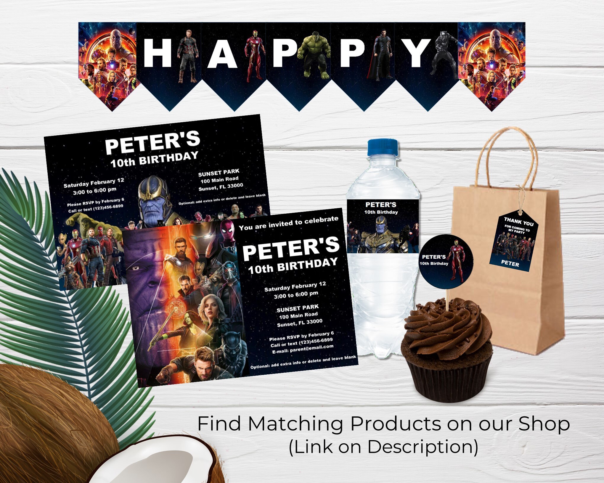 Avengers Infinity War Birthday Party Invitation Editable | Etsy