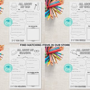 All About My Uncle Printable - Father's Day Activity - About My Uncle ...