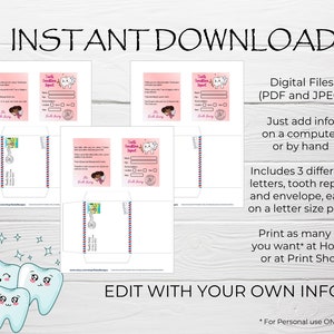 Personalized Letter From the Tooth Fairy Tooth Fairy Printable Mini ...