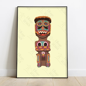 Adventureland - Koro Tiki God - Enchanted Tiki Room- Art Design - Files in SVG, PDF, EPS, & jpeg