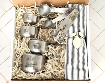 Mothers day gift box, Sourdough bread, Bread baking supplies, Measuring cups and spoons, Baking gifts,