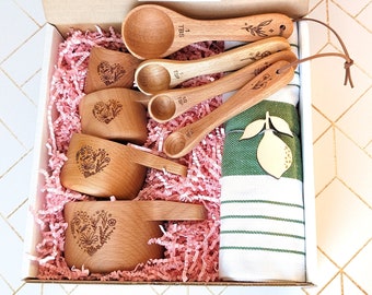 Mothers day gift box, Grandma gift, Mothers day gift from daughter, Baking gifts, Kitchen utensils, Measuring cups and spoons,