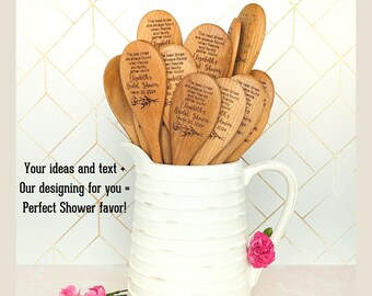 Bridal shower favors, Personalized wooden spoon, Wedding favors for guests in bulk, Tea party favors, Bulk wooden spoons,